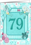 79th Birthday Crafted Look card