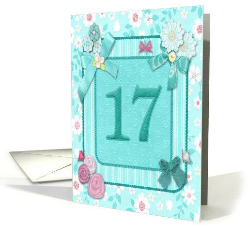 17th Birthday Party Invitation Crafted card (947541)