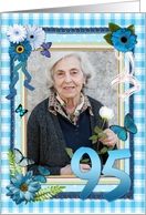 95th Birthday Photo Craft Look card