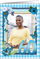 60th Birthday Photo Craft Look card