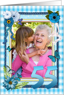 55th Birthday Photo Craft Look card