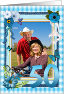 50th Birthday Photo Craft Look card