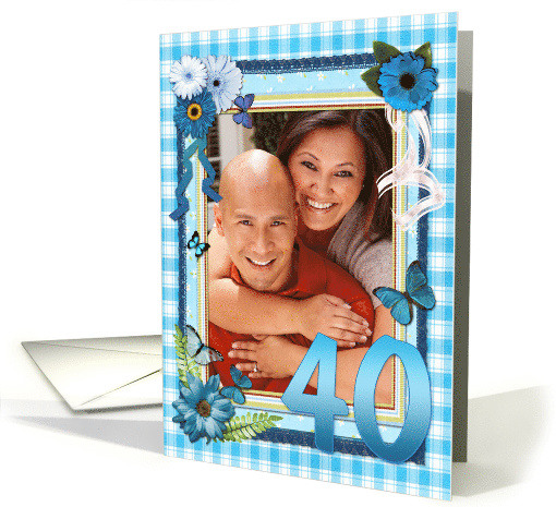 40th Birthday Photo Craft Look card (947580)