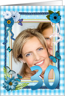 30th Birthday Photo Craft Look card