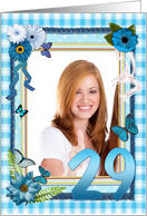 29th Birthday Photo Craft Look card