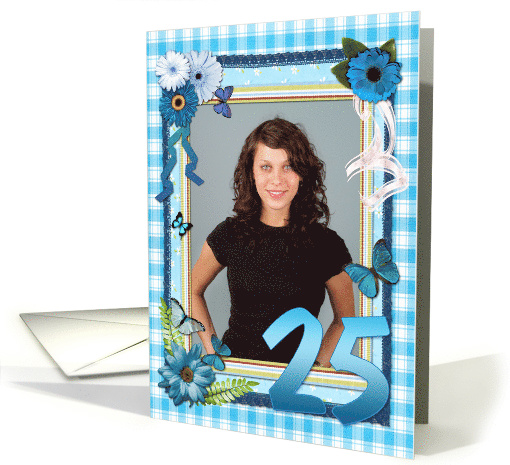 25th Birthday Photo Craft Look card (947592)