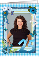 25th Birthday Photo Craft Look card