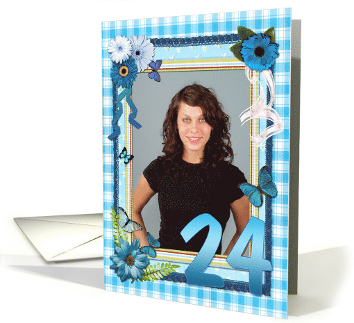 24th Birthday Photo Craft Look card (947594)