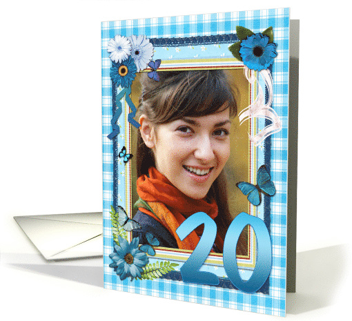 20th Birthday Photo Craft Look card (947599)