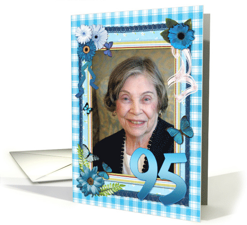 95th Photo Birthday Party Invitation Crafted card (947854)