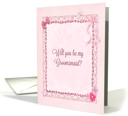 Groomsmaid Invitation Craft-Look card (955323)