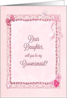 Daughter, Groomsmaid Invitation Craft-Look card