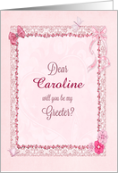 Add a Name, Greeter Invitation Craft-Look card