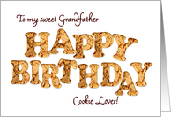 Grandfather, a Birthday card for a cookie lover card