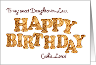 Daughter-in-Law, a Birthday card for a cookie lover card