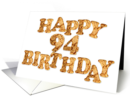 94th Birthday card for a cookie lover card (968111)