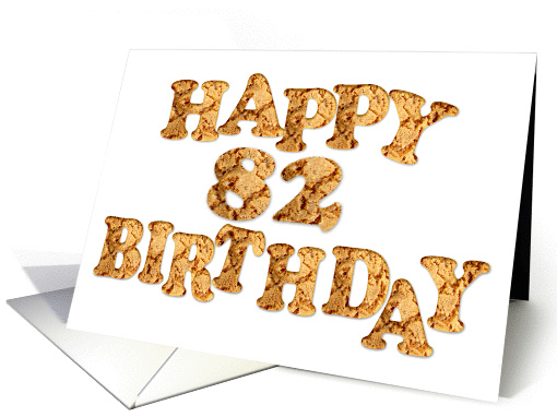 82nd Birthday card for a cookie lover card (968143)