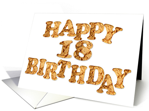 18th Birthday card for a cookie lover card (968361)