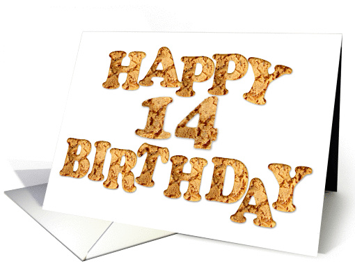 14th Birthday card for a cookie lover card (968373)