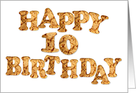 10th Birthday card for a cookie lover card
