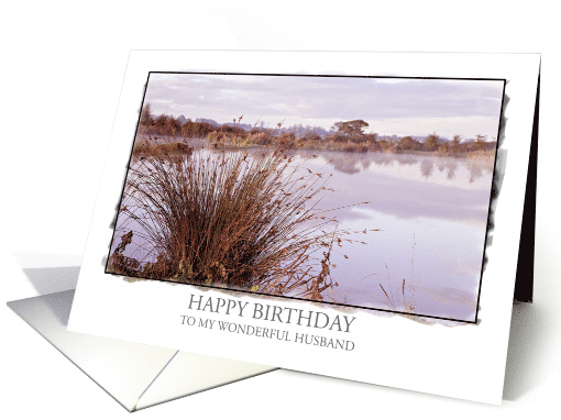 Husband, Birthday Dawn Landscape card (978595)