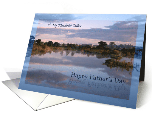 Father, Father's Day Lake View card (987731)