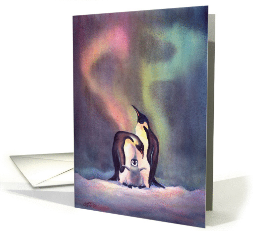 Penguin Family By Sharon Sharpe
 card (195832)