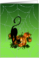 Black Cat Pumpkin Jack By Sharon Sharpe card