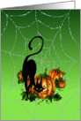 Black Cat Pumpkin Jack By Sharon Sharpe card