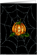  Pumpkin Jack & Spiderweb By Sharon Sharpe card