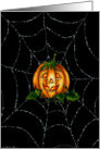  Pumpkin Jack & Spiderweb By Sharon Sharpe card
