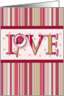 Love Bug Bubble & Stripes By Sharon Sharpe card
