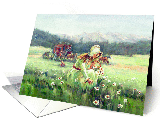 Picking Daisies By Sharon Sharpe
 card (364618)