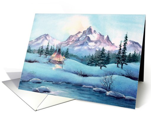 Winter Tipi Camp By Sharon Sharpe
 card (407927)