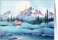 Winter Tipi Camp By Sharon Sharpe card