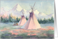 Early Autumn Tipi Camp card