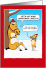 Funny Little Horse for Christmas card