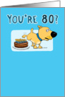 Funny 80th Birthday Card