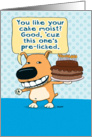 Funny Pre-Licked Cake Birthday Card