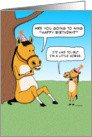 Funny Little Horse Birthday Card