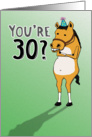 Funny 30th Birthday Card