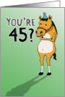 Funny 45th Birthday Card