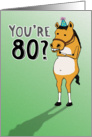 Funny 80th Birthday Card