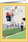 Funny Football Players Birthday card