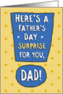 Funny Father’s Day Test Results For Dad card