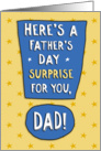 Funny Father’s Day Test Results For Dad card