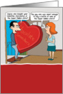 Funny Huge Candy Valentine’s Day card