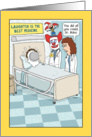Funny Clown Doctor Get Well Soon card