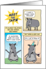 Funny Party Like a Tapir Birthday card