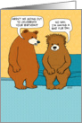 Funny Bear Bad Fur Day Birthday card